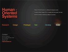 Tablet Screenshot of humanoriented.com